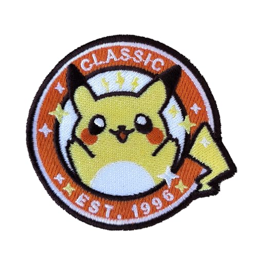 VALKYNEA Aufnäher zum Aufbügeln, 100 % bestickt, Anime-Fan-Kunst, Pika/Monster Poke/Patch-Embroidery VALKYNEA Aufnäher zum Aufbügeln, 100 % bestickt, Anime-Fan-Kunst, Pika/Monster Poke/Patch-Embroidery von Valkynea