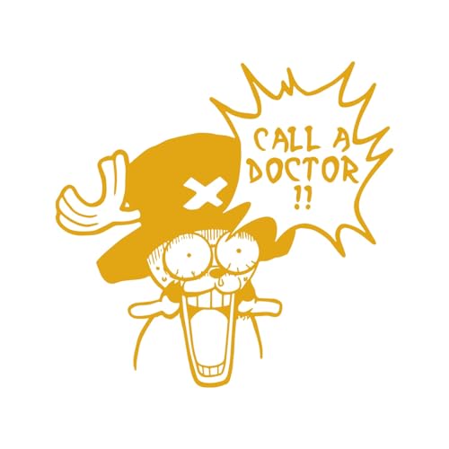 VALKYNEA Aufnäher zum Aufbügeln, DTF, inspiriert von Anime Fan Art/OP Chopper, Call a Doctor/DTF Patch, Gelb VALKYNEA Aufnäher zum Aufbügeln, DTF, inspiriert von Anime Fan Art/OP Chopper, Call a Doctor/DTF Patch, Gelb von Valkynea