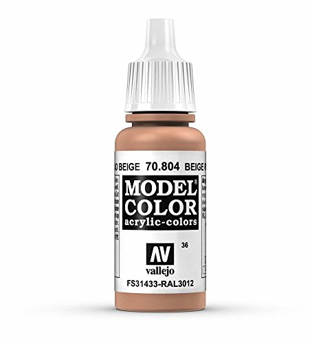 Vallejo, Model Color, Acrylfarbe, 17 ml Beige Rot von Vallejo
