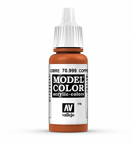 Vallejo, Model Color, Acrylfarbe, 17 ml Kupferfarben (Metallic Copper) von Vallejo