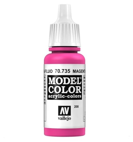 Vallejo, Model Color, Acrylfarbe, 17 ml Leuchtstofflampe Magenta von Vallejo