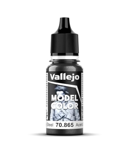Vallejo, Model Color, Acrylfarbe, 17 ml Metallic Ölstahl Vallejo, Model Color, Acrylfarbe, 17 ml Metallic Ölstahl von Vallejo