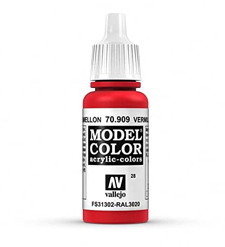 Vallejo, Model Color, Acrylfarbe, 17 ml Zinnoberrot von Vallejo