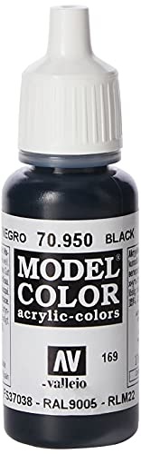 Vallejo, Model Color, Acrylfarbe, 17 ml mattes schwarz von Vallejo
