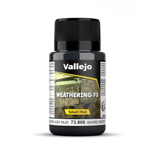 Vallejo (40 ml "Schwarz Splash Mud" Verwitterung Effekt Flasche von Vallejo