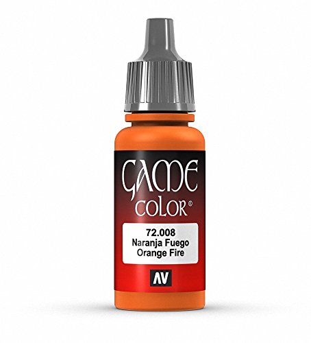 Vallejo (Game Color 17 ml Acryl verwendbar Lack – Orange Fire von Vallejo