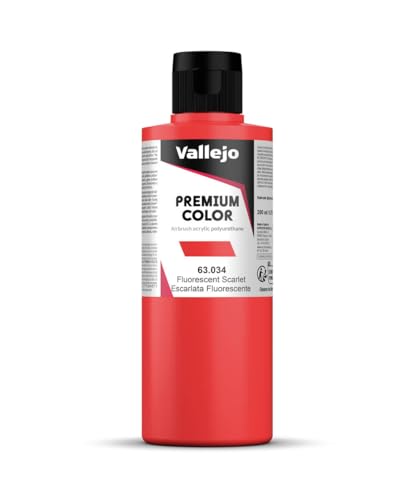 Vallejo 063034 Spiel, Scharlachrot, Fluoreszierend, 200 ml von Vallejo