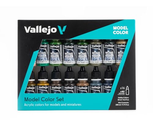 Vallejo 070114 - Farbset, Deutsche Farben, Tarnung, WWII, 16 x 17 ml von Vallejo