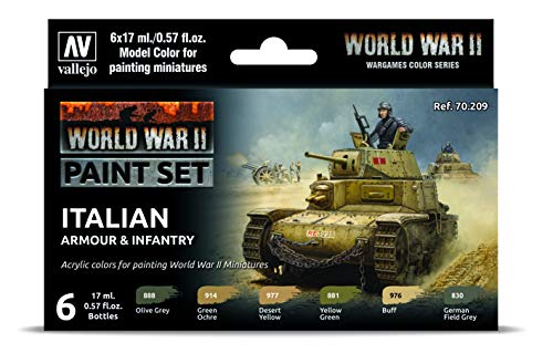 Vallejo Farb-Set, Italienische Panzerung & Infanterie, WWII Vallejo Farb-Set, Italienische Panzerung & Infanterie, WWII von Vallejo