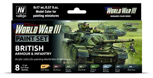 Farb-Set, Britische Panzerung und Infanterie, WWIII Farb-Set, Britische Panzerung und Infanterie, WWIII von Vallejo