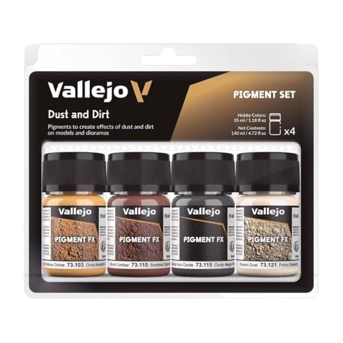 Vallejo 073190 Pigment-Set Staub und Schmutz von Vallejo