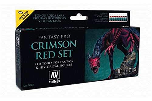 Vallejo Farbset, Crimson Red, 8x17 ml Vallejo Farbset, Crimson Red, 8x17 ml von Vallejo