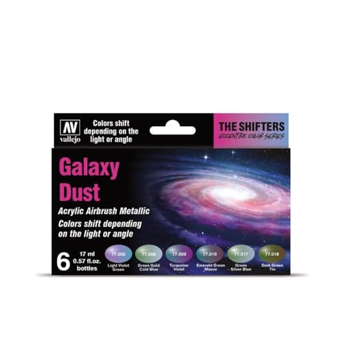 Vallejo 077092 Farb-Set, Galaxy Dust Modellbausatz, verschieden, 17 ml (6er Pack) Vallejo 077092 Farb-Set, Galaxy Dust Modellbausatz, verschieden, 17 ml (6er Pack) von Vallejo