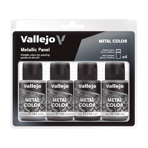 Vallejo 077601 Modellbausatz, verschieden, 32 ml (4er Pack) von Vallejo