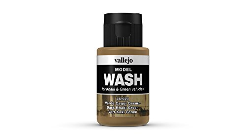 Vallejo 35 ml, Wash-Farbe für Modellbau Dark Khaki Green von Vallejo
