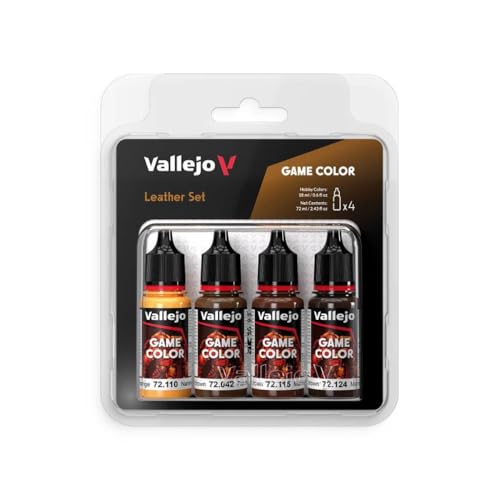 Farb-Set Leder, 4X 18 ml Farb-Set Leder, 4X 18 ml von Vallejo