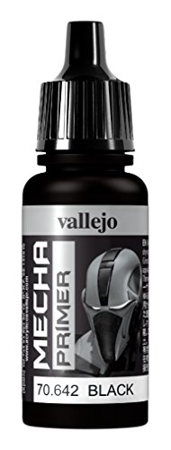 Vallejo AV Mecha Acryl-Farbe für Airbrush, 17 ml 17 ml Black Primer von Vallejo