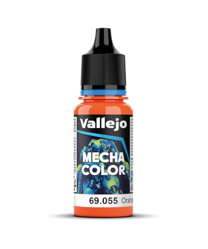 Vallejo AV Mecha Acryl-Farbe für Airbrush, 17 ml Fluoreszierendes Orange von Vallejo