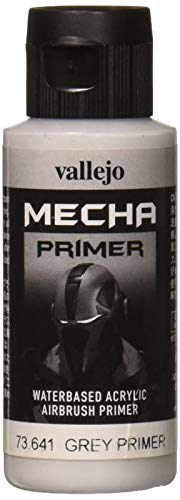 Vallejo AV Mecha Acryl-Farbe für Airbrush, 60 ml, Grey Primer, 60 ml Vallejo AV Mecha Acryl-Farbe für Airbrush, 60 ml, Grey Primer, 60 ml von Vallejo