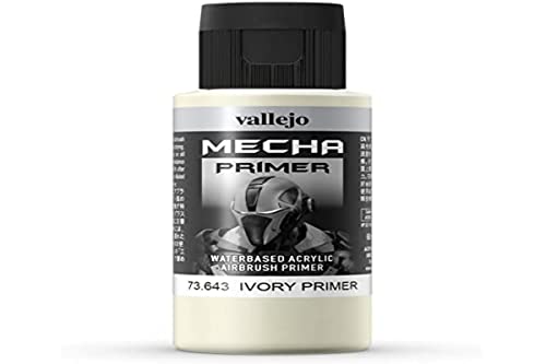 Vallejo AV Mecha Acryl-Farbe für Airbrush, 60 ml 60 ml Ivory Primer von Vallejo