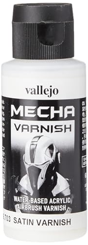 Vallejo AV Mecha Acryl-Farbe für Airbrush, 60 ml 60 ml Satin Varnish Vallejo AV Mecha Acryl-Farbe für Airbrush, 60 ml 60 ml Satin Varnish von Vallejo
