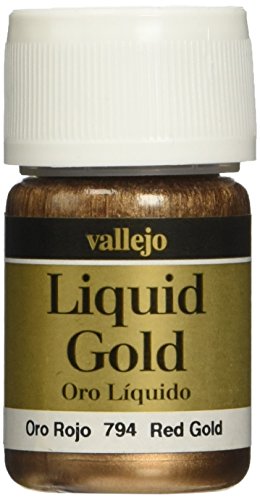 Vallejo AV Modellfarbe, Rotgold (Metalle 35 ml) [Paket kann variieren] von Vallejo