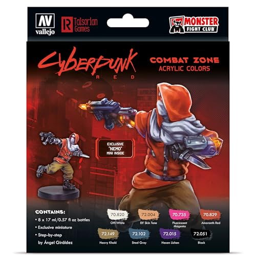Vallejo - Farb-Set, Cyberpunk Combat Zone, Nemo - Plastikmodell, Hobby, Farben Vallejo - Farb-Set, Cyberpunk Combat Zone, Nemo - Plastikmodell, Hobby, Farben von Vallejo