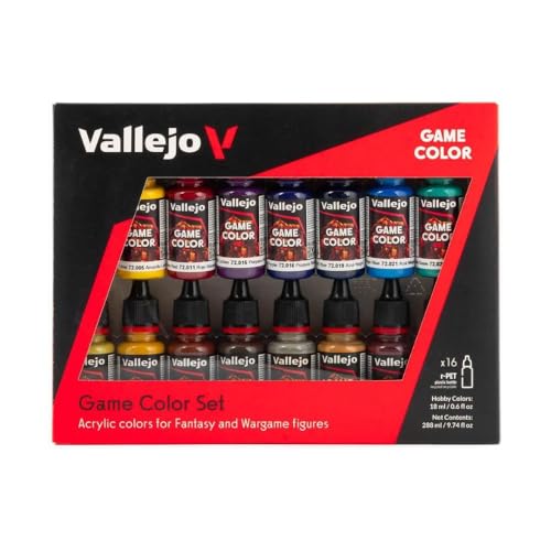 Vallejo - Farb-Set, Fortgeschritten, 16 x 17 ml - Plastikmodell, Hobby, Farben von Vallejo