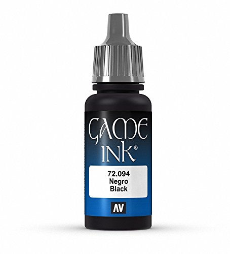 Vallejo Game Acrylfarbe, 17 ml Inky Black von Vallejo