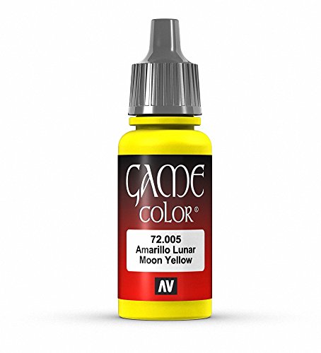 Vallejo Game Farbe, 17-ml-Acrylfarbe Bald Moon Yellow von Vallejo