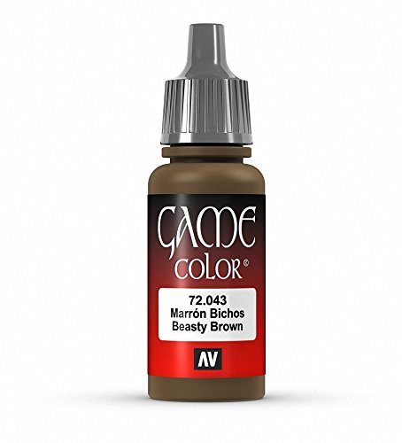 Vallejo Game Farbe, 17-ml-Acrylfarbe Beasty Brown von Vallejo