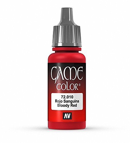 Vallejo Game Farbe, 17-ml-Acrylfarbe Bloody Red von Vallejo
