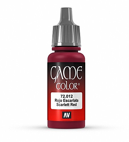Vallejo Game Farbe, 17-ml-Acrylfarbe Scar Red von Vallejo