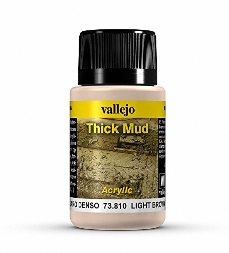Vallejo Mittel Thick Mud für verwitterte Optik, 40 ml, Hellbraun von Vallejo