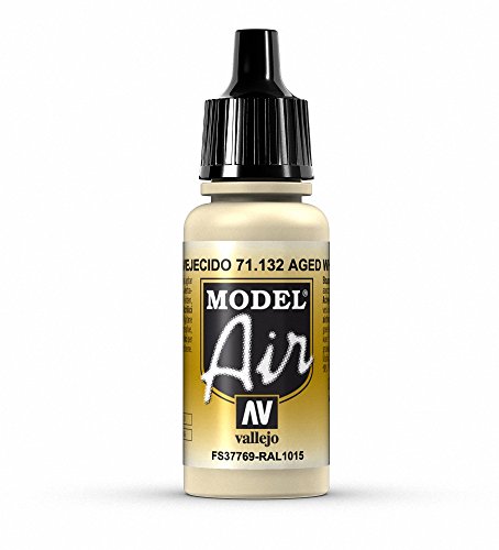 Vallejo Model Air Acrylfarbe, 17 ml Aged White von Vallejo