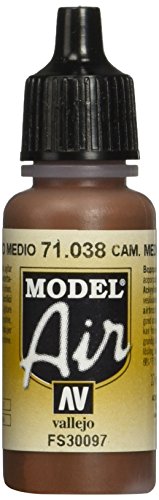 Vallejo Model Air Acrylfarbe, 17 ml Camouflage Medium Brown von Vallejo