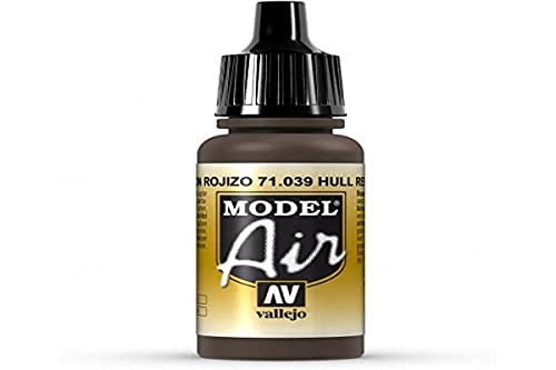 Vallejo Model Air Acrylfarbe, 17 ml Hull Red von Vallejo