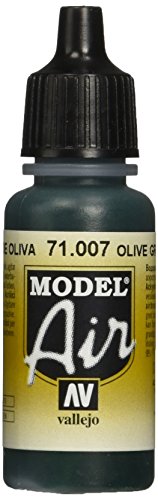 Vallejo Model Air Acrylfarbe, 17 ml olivgrün von Vallejo