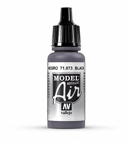 Vallejo Model Air 17 ml Acrylic Paint - Metallic Black von Vallejo