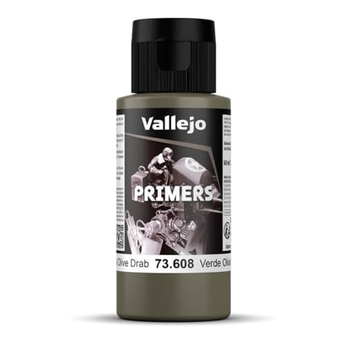 Vallejo Modell Farbe 60 ml Polyurethan-Primer US Olive Drab von Vallejo