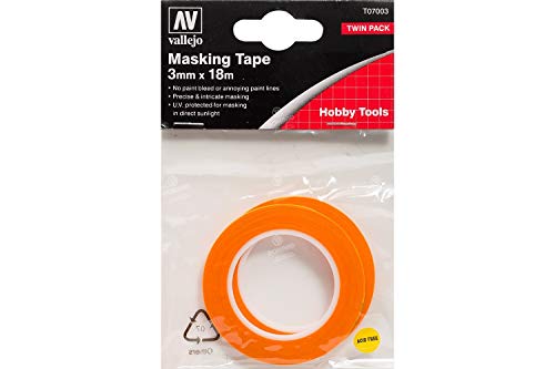 Vallejo - Modellbauklebeband, 3 mm x 18 m - Plastikmodellbau, Werkzeug, Weiß Vallejo - Modellbauklebeband, 3 mm x 18 m - Plastikmodellbau, Werkzeug, Weiß von Vallejo