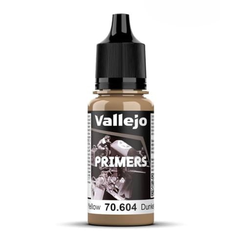 Vallejo Modellfarbe 17 ml Polyurethan Grundierung – Deutsch Dunkelgelb von Vallejo