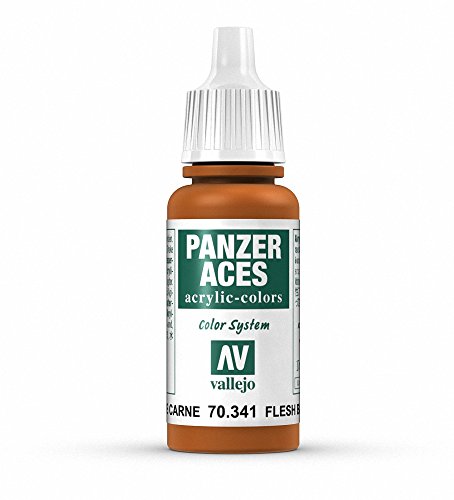 Vallejo Panzer Aces Acrylfarbe, 17 ml Flesh Base von Vallejo