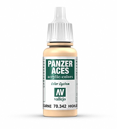 Vallejo Panzer Aces Acrylfarbe, 17 ml Highlight Flesh von Vallejo