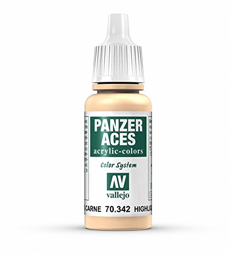 Vallejo Panzer Aces Acrylfarbe, 17 ml Highlight Flesh Vallejo Panzer Aces Acrylfarbe, 17 ml Highlight Flesh von Vallejo