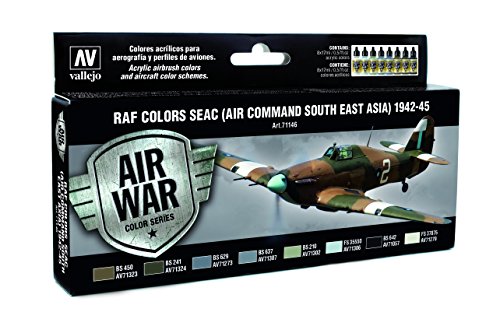 Vallejo VJ71146 71146 Farbenset RAF SEAC 1942-1945,8 x 17 ml Vallejo VJ71146 71146 Farbenset RAF SEAC 1942-1945,8 x 17 ml von Vallejo