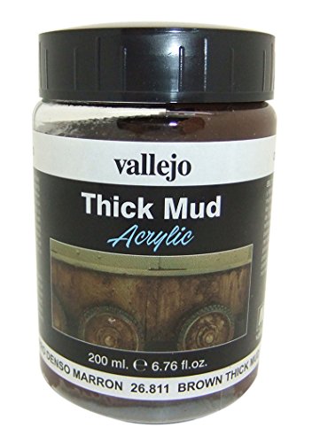 Vallejo Verwitterungseffekte-Farbe, 200 ml Brown Thick Mud von Vallejo