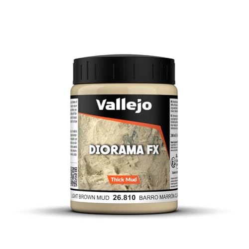 Vallejo Verwitterungseffekte-Farbe, 200 ml Light Brown Thick Mud Vallejo Verwitterungseffekte-Farbe, 200 ml Light Brown Thick Mud von Vallejo
