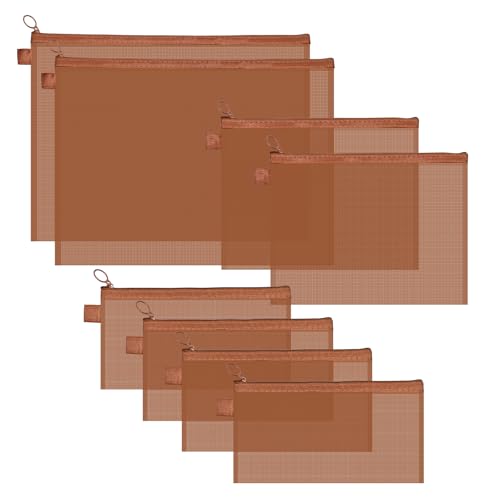 Valtiner Netztaschen mit Reißverschluss, große Nylon-Netztaschen für Organisation, 3 Größen, transparente Reisedokumenten-Aufbewahrungstasche für Schule, Büro, Heimbedarf (Gelb, A4 & A5 & A6) Valtiner Netztaschen mit Reißverschluss, große Nylon-Netztaschen für Organisation, 3 Größen, transparente Reisedokumenten-Aufbewahrungstasche für Schule, Büro, Heimbedarf (Gelb, A4 & A5 & A6) von Valtiner