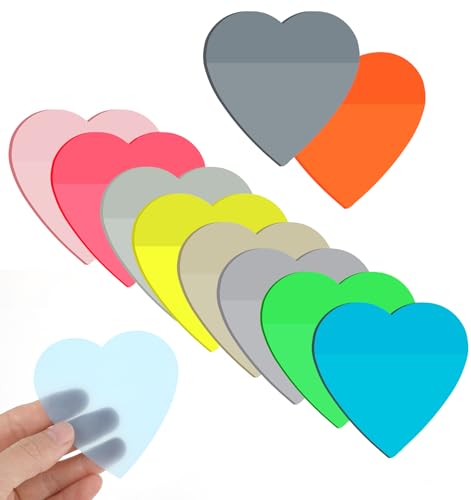 10 Pads Haftnotizen Set, Herz Farbige Haftnotizen für Büro Schule & Zuhause, Geeignet für Notizen Organisation & Kreativprojekte Einfach Abziehbar und Wiederhaftend 10 Pads Haftnotizen Set, Herz Farbige Haftnotizen für Büro Schule & Zuhause, Geeignet für Notizen Organisation & Kreativprojekte Einfach Abziehbar und Wiederhaftend von ValueBargain